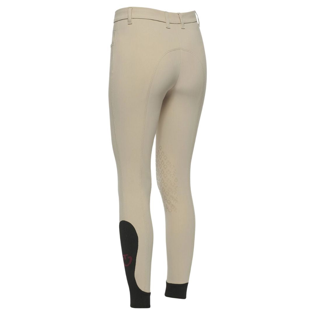 Cavalleria Toscana Girls' Knee Grip Breech - Tan | Malvern Saddlery