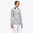 Cavalleria Toscana Women's GP Zip Competition Jacket - Light Gray | Equestrian Show Coats | Malvern Saddlery