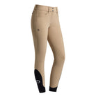 Cavalleria Toscana Knee Grip Breeches with Back Pockets - Beige; shown on white background | Malvern Saddlery