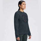 Cavalleria Toscana Fleece Crew Neck Pullover - Navy | Malvern Saddlery