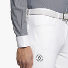 Cavalleria Toscana Men's L/S Competition Stripe Shirt detail view - Medium on sale | Men's Equestrian Show Shirts | Malvern Saddlery