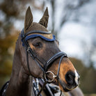 LeMieux Classic Ear Bonnet - Alpine - Fly Hoods, shown on brown horse | Malvern Saddlery