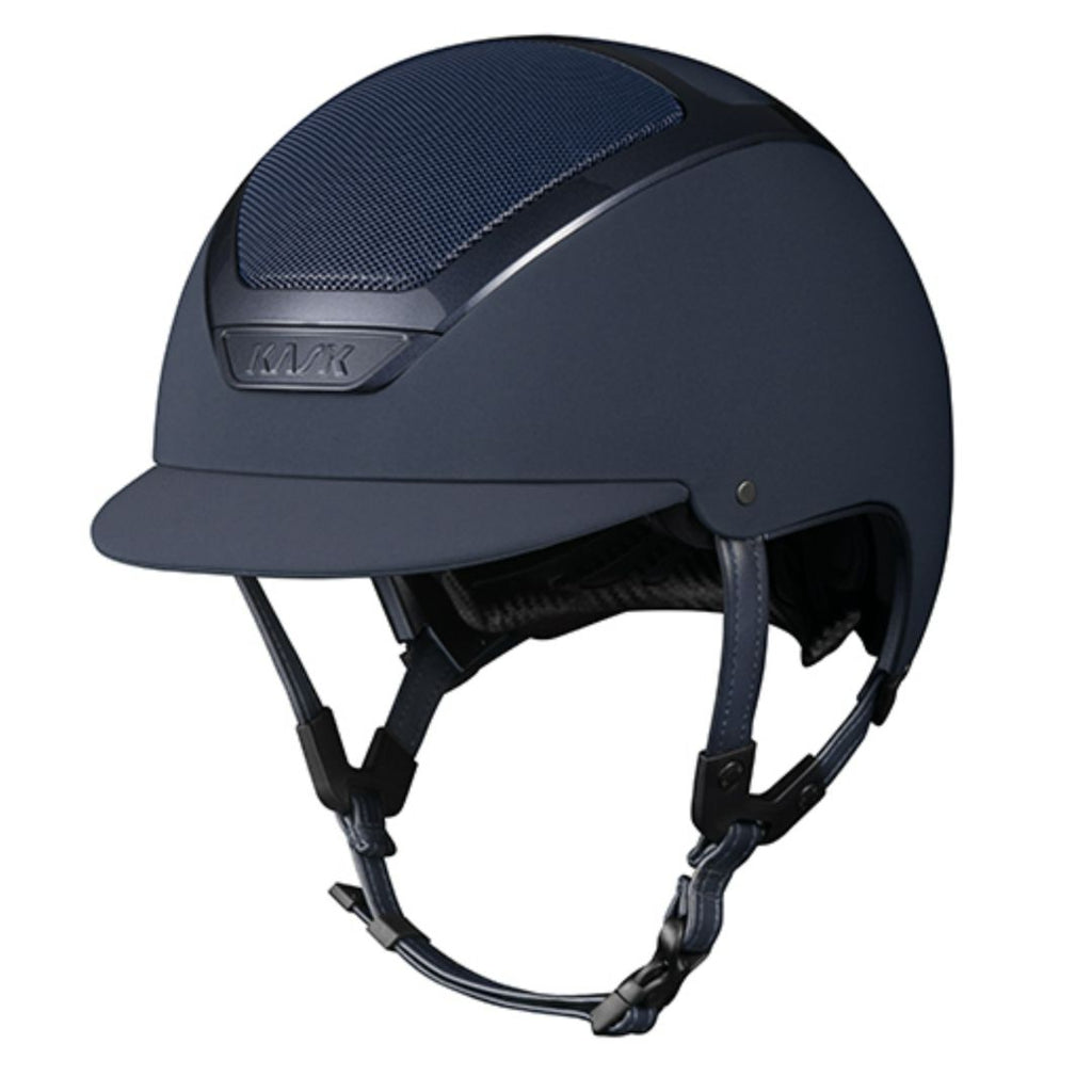 KASK Dogma Chrome Equestrian Helmet - Navy | Malvern Saddlery