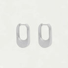 Dean Davidson Crosby Huggie Hoop Earrings - Silver - on white background| Jewelry | Malvern Saddlery
