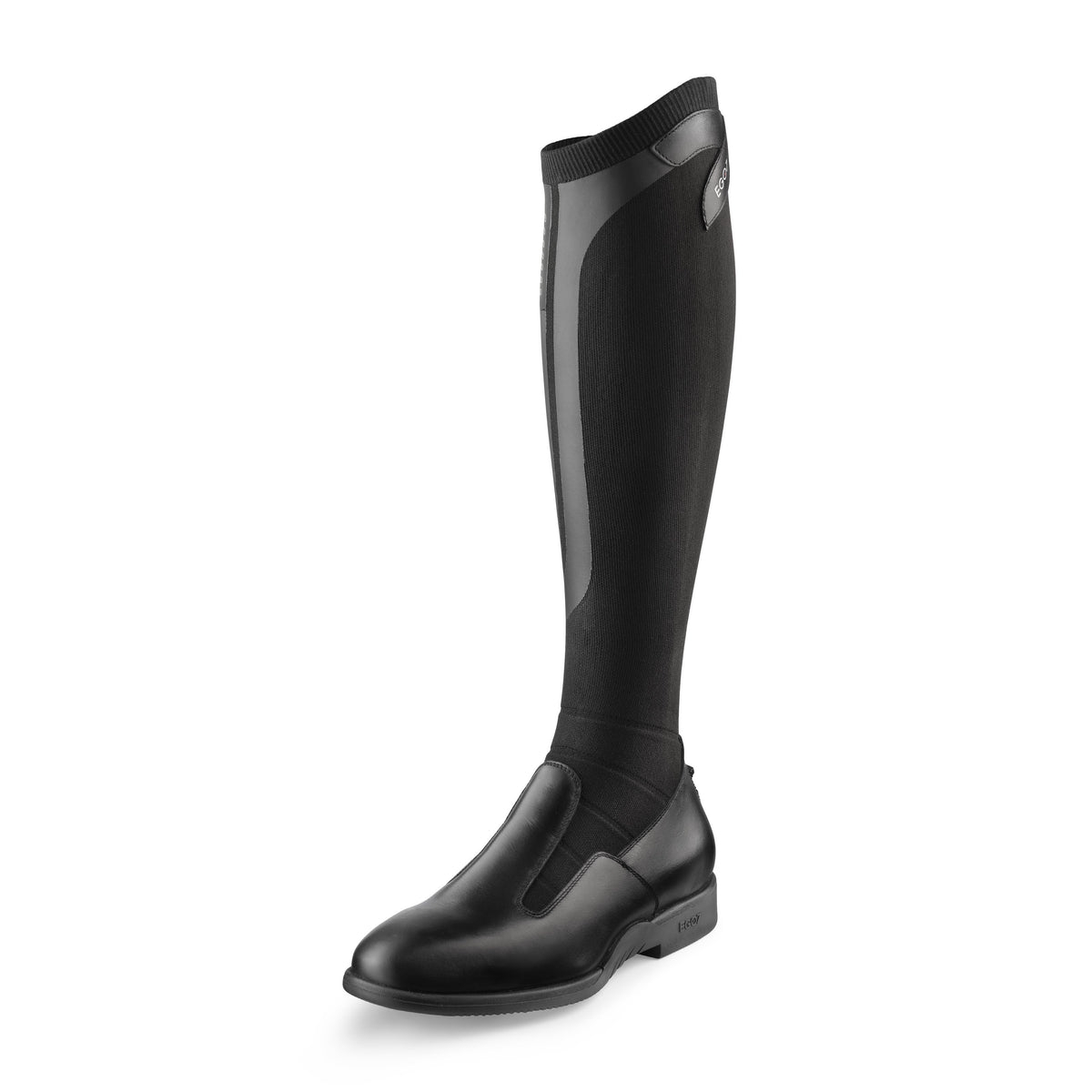 EGO7 Contact Boot - Black, three-quarter side view | Malvern Saddlery