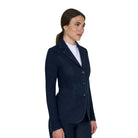 Equestro Women's 3-Button Denim Show Coat - Blue Denim | Equestrian Competition Jackets | Malvern Saddlery