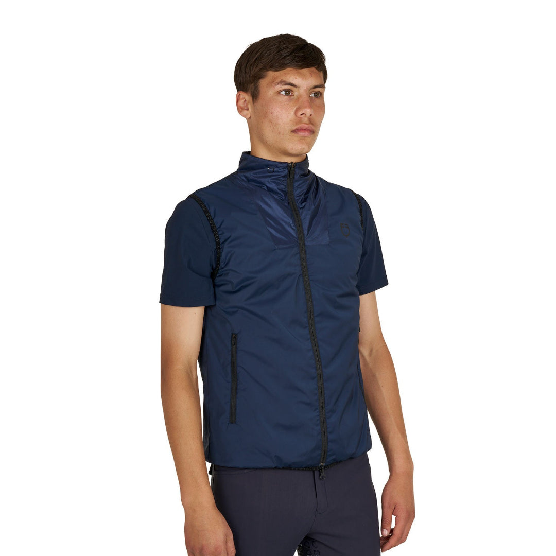 Equestro Men's Packable Vest - Navy Blazer | Men's Riding Apparel | Malvern Saddlery