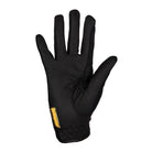 Equestro Unisex Technical Mesh Gloves - Black; palm side view | Riding Accessories | Malvern Saddlery