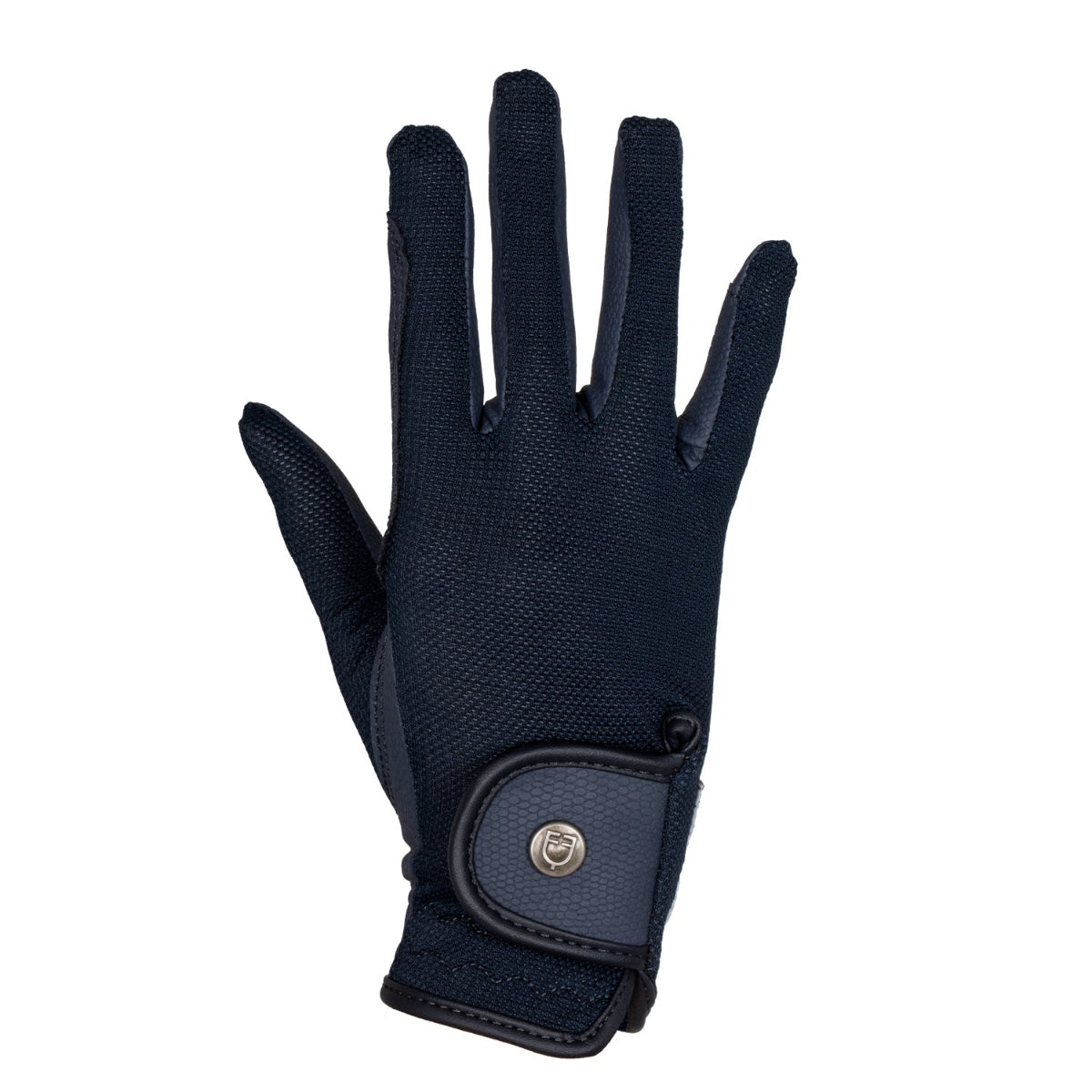 Equestro Unisex Technical Mesh Gloves - Navy | Riding Accessories | Malvern Saddlery