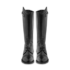 EGO7 Aster kids black leather equestrian field boots, front view pair