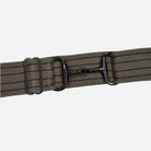 Ellany Snaffle Bit Closure Belts - 2", Florence Style, Taupe with Black Stripes | Malvern Saddlery