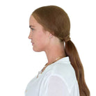 Ellsworth The Ponytail Hairnet - Auburn, side view| Malvern Saddlery