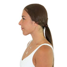 Ellsworth The Ponytail Hairnet - Dark Brown, side view | Malvern Saddlery