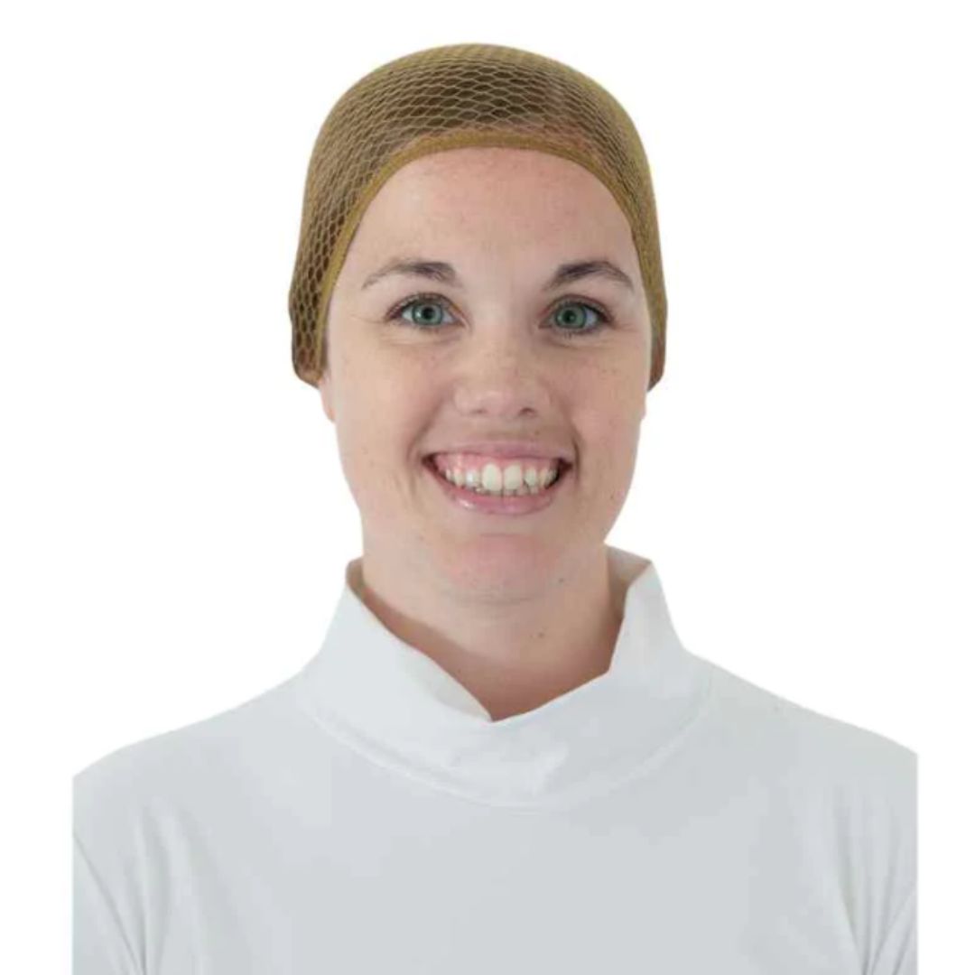 Ellsworth The Ponytail Hairnet - Medium brown, front view| Malvern Saddlery