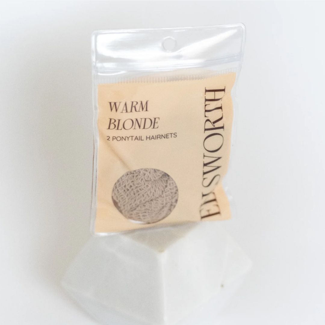 Ellsworth The Ponytail Hairnet - Warm Blonde, in packaging| Malvern Saddlery