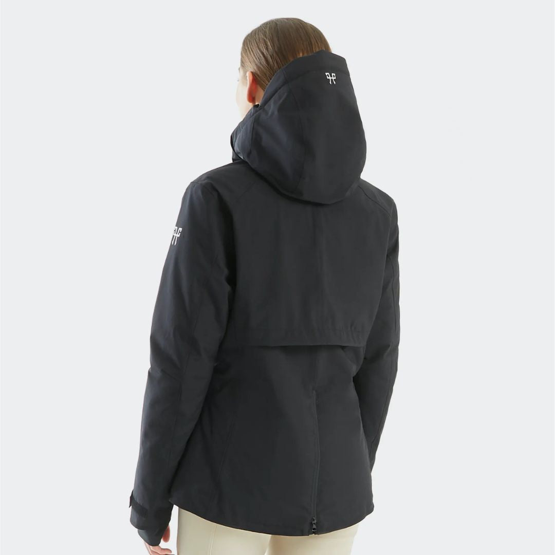 Horse Pilot Essential Ladies Jacket - Black, back view  | Malvern Saddlery