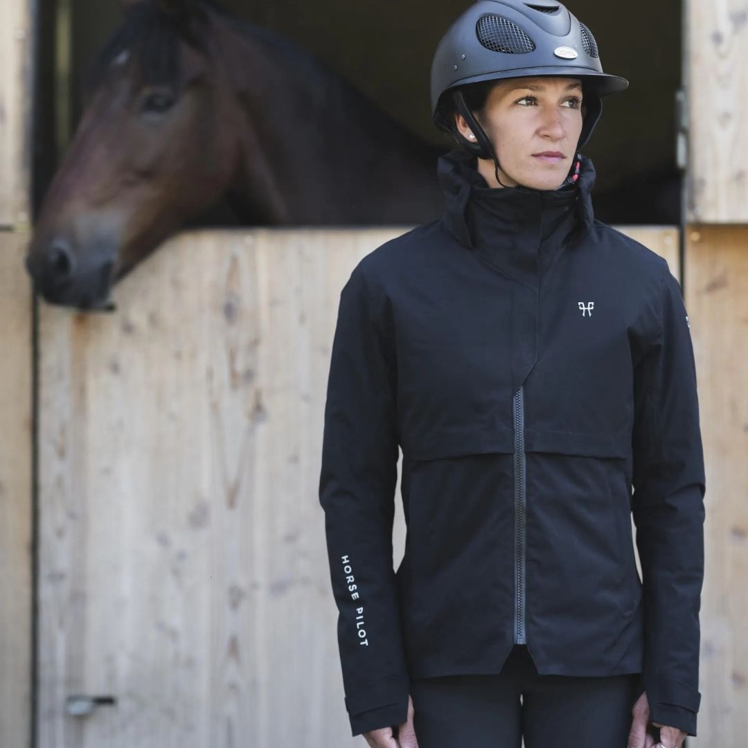 Horse Pilot Essential Ladies Jacket - Black | Malvern Saddlery