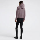 Cavalleria Toscana Women's Fleece Zip Hoodie; grape shake purple; back view | Malvern Saddlery