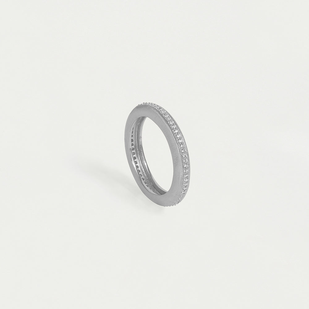 Dean Davidson Colette Pavé Stacking Ring - Silver | Malvern Saddlery