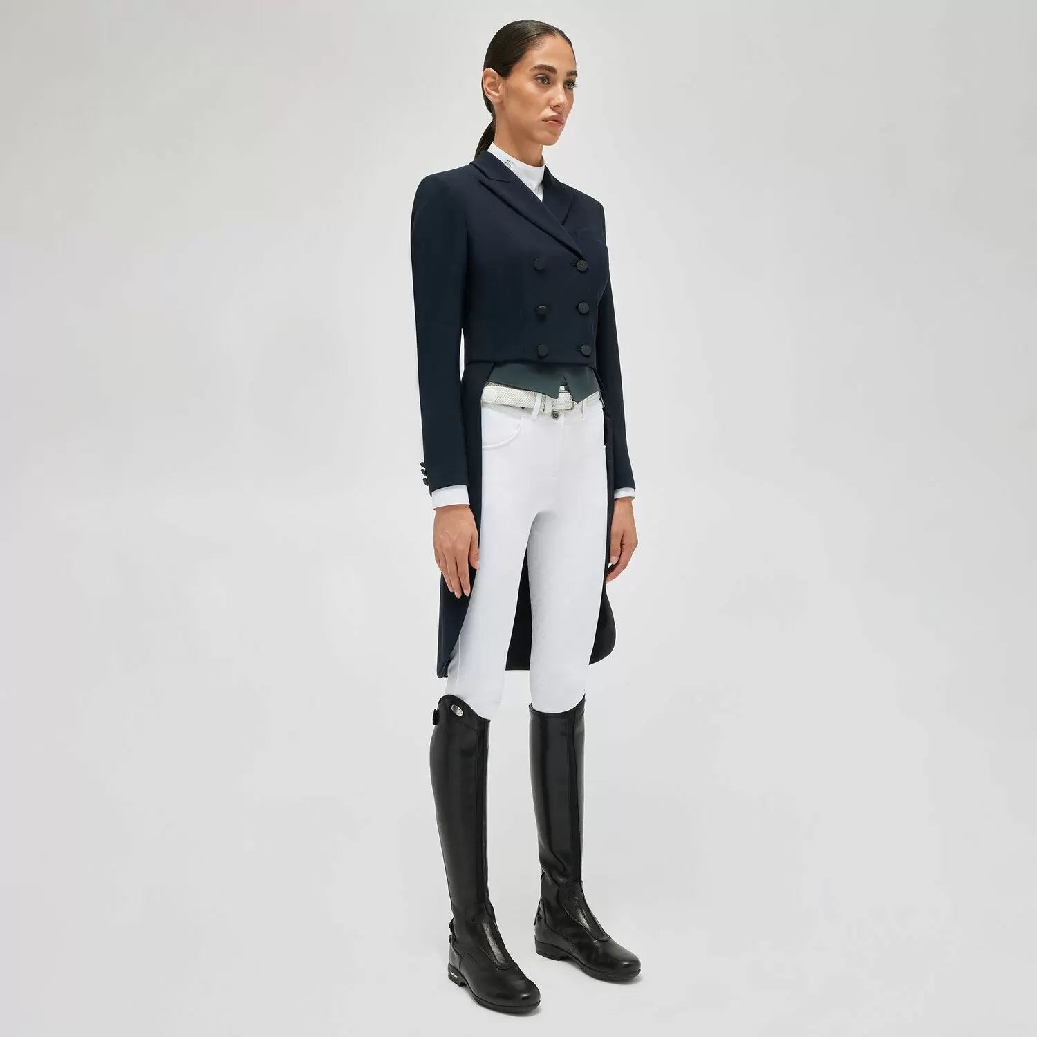 Cavalleria Toscana Hunter Shadbelly - Navy | Malvern Saddlery