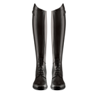 EGO7 Orion black leather tall field boots pair front view standing upright