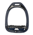 Flex-On Composite Stirrups - Navy - with Black Inclined Ultra Grip Footbed | Malvern Saddlery