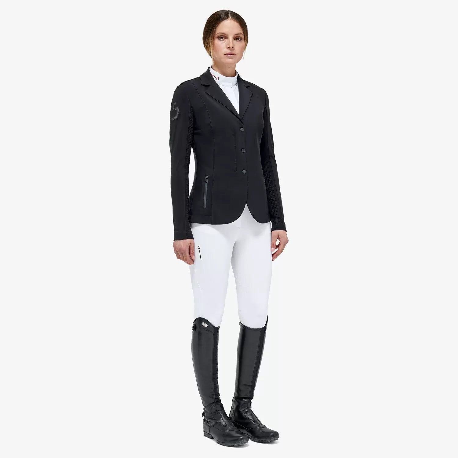 Cavalleria R-Evo Light Tech Knit Riding Jacket - Black | Malvern Saddlery