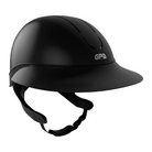 GPA First Lady Global TLS Equestrian Helmet - Matte Black | Wide Brim Helmets | Malvern Saddlery
