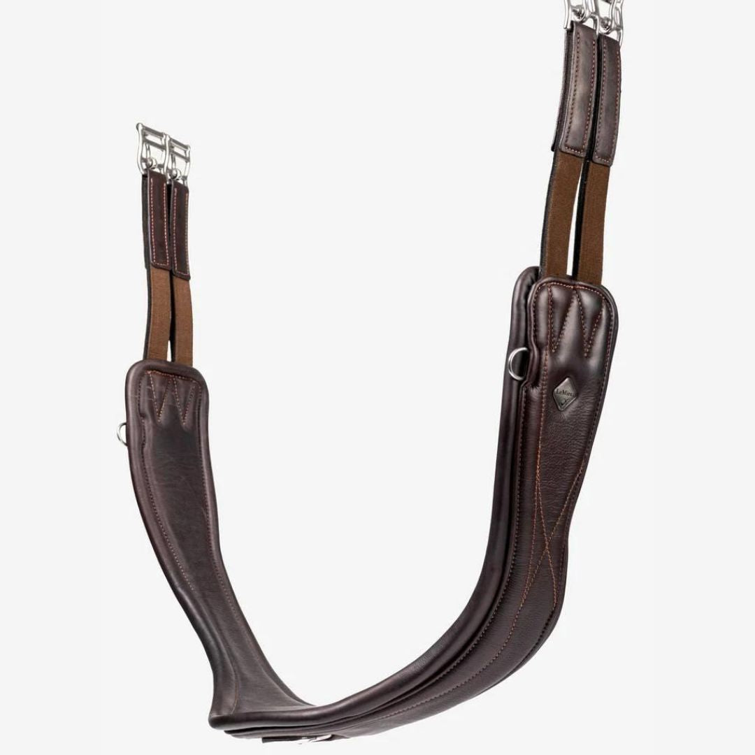 LeMieux Gel-Tek Anatomic Jumping Girth - Brown | Malvern Saddlery