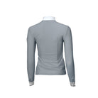 Halter Ego Devon Long Sleeve Competition Shirt - Light Gray, back view | Malvern Saddlery