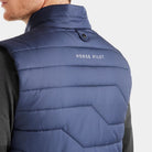 Horse Pilot E-Kelvin Heated Mens' Vest - Navy, back detail | Malvern Saddlery