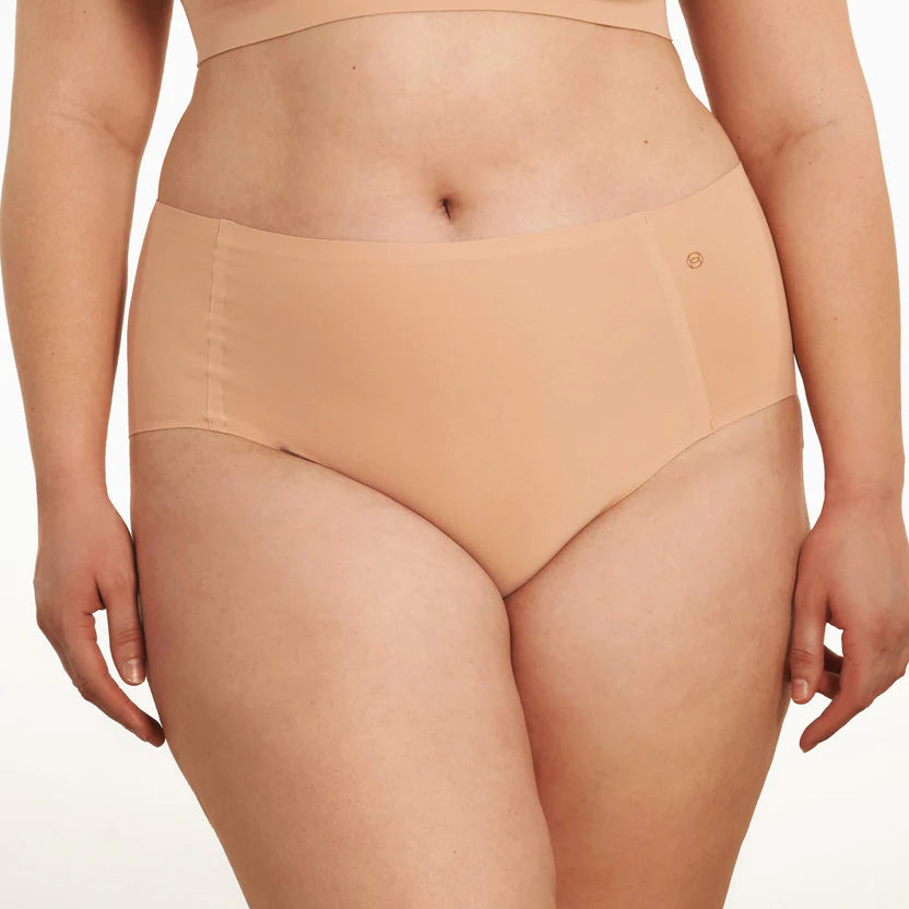 Evelyn & Bobbie High Waist Retro Seamless Bikini - Himalayan Salt | Malvern Saddlery