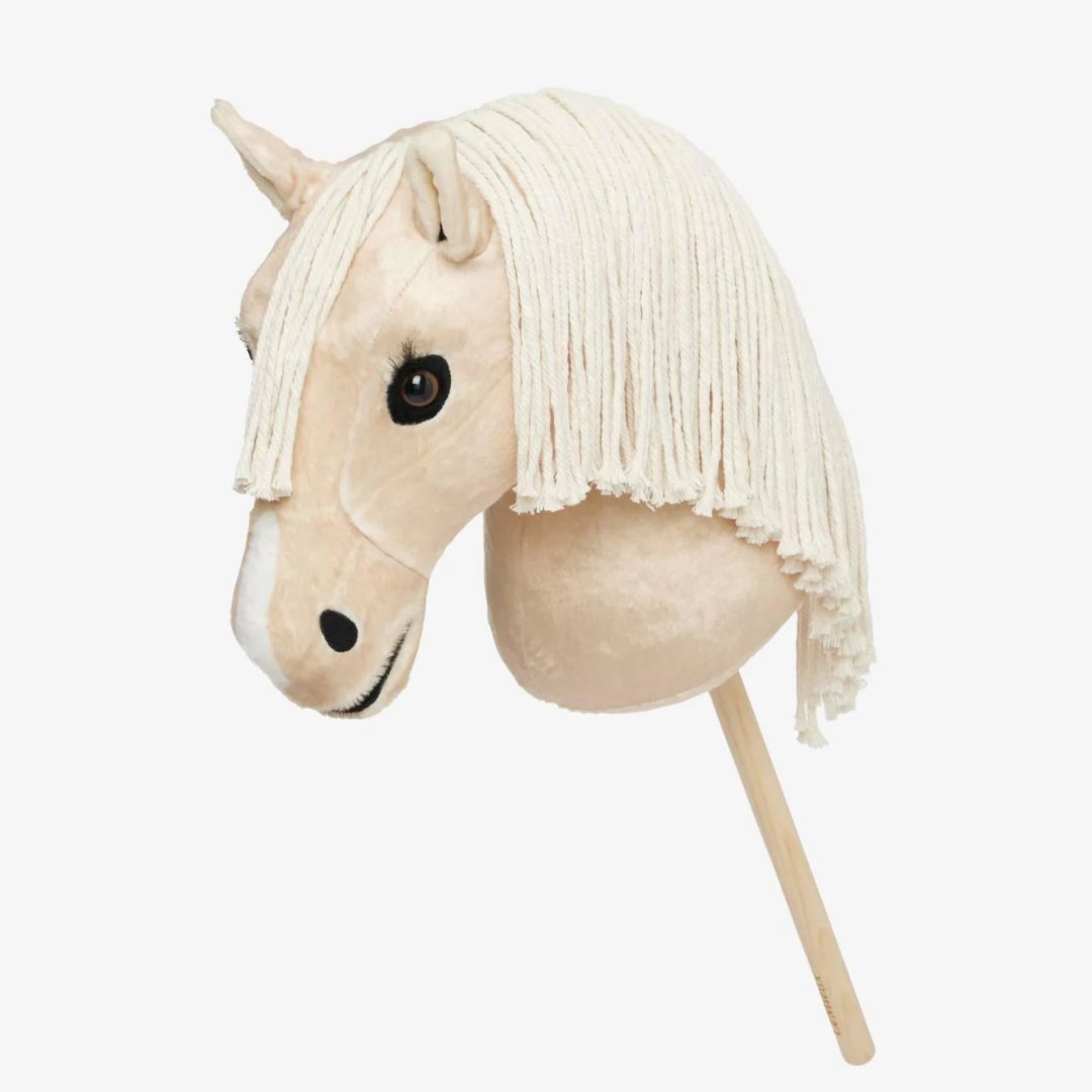 LeMieux Hobby Horse - "Popcorn" - palomino plush on removeable stick | Equestrian Toys | Malvern Saddlery