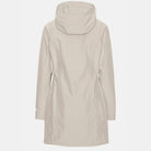 Ilse Jacobsen Softshell Raincoat - Sand; back view | Malvern Saddlery