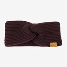 LeMieux Clara Rib Headband - Damson Maroon, on white background | Cold Weather Shop | Malvern Saddlery