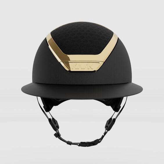 KASK Star Lady Chrome - Black with Gold Equestrian Helmet | Malvern Saddlery