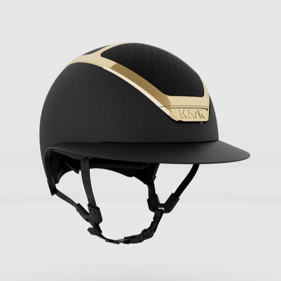 KASK Star Lady Chrome - Black with Gold Equestrian Helmet | Malvern Saddlery