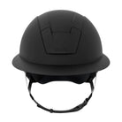 KASK Kooki Lady Equestrian Helmet - Black Shadow - Hunter style; front view on white background | Wide Brim Helmets | Malvern Saddlery