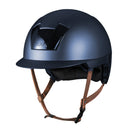 KASK Equestrian Kooki Matte Helmet - Navy with Tan Chinstrap | Malvern Saddlery