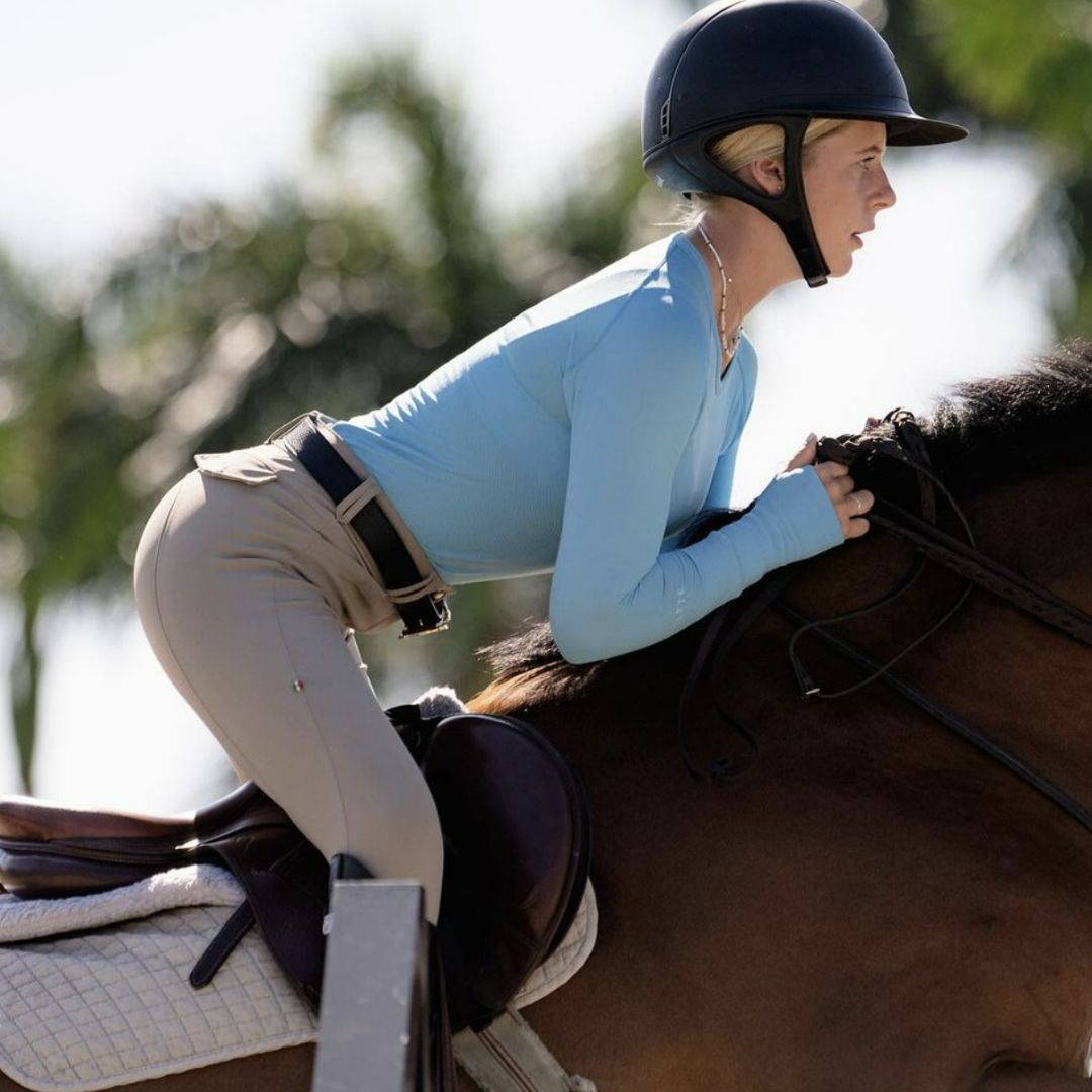 TKEQ Kennedy Seamless 2.0 Shirt - Malibu Blue | Malvern Saddlery