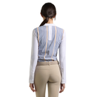Ego 7 Leila Long Sleeve Show Shirt in Colony Blue, back view - Malvern Saddlery