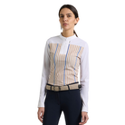 Ego 7 Leila Long Sleeve Show Shirt in Nougat, front view - Malvern Saddlery