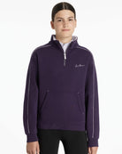 LeMieux Young Rider Kate Quarter Zip Sweatshirt - Juniper Purple | 