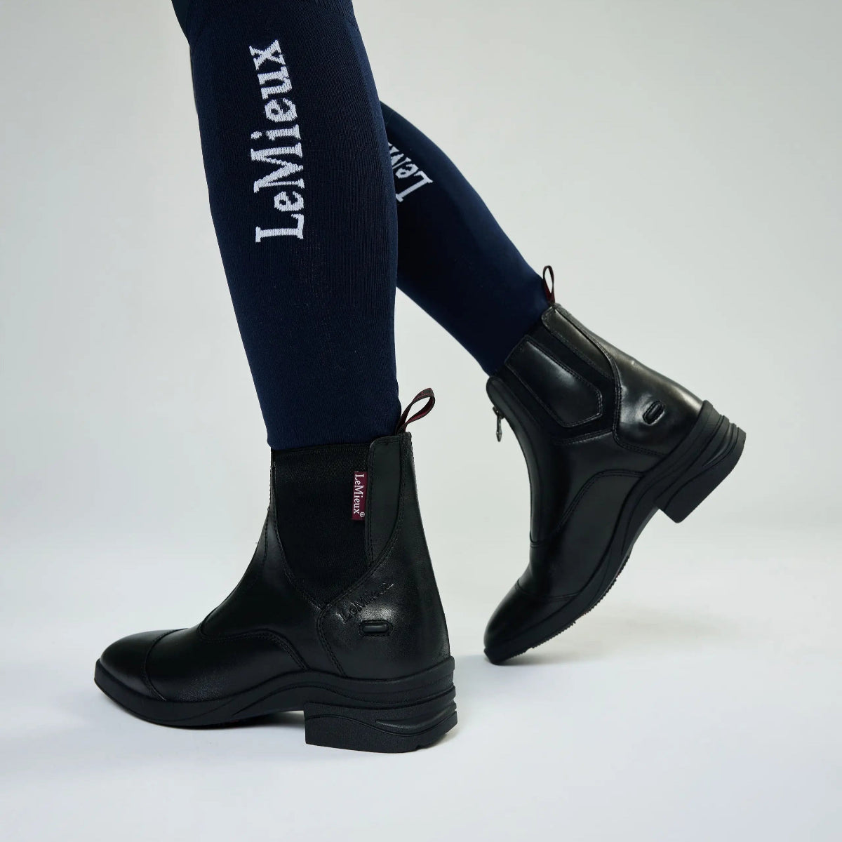 LeMieux Junior Zip Paddock Boots -black | Malvern Saddlery