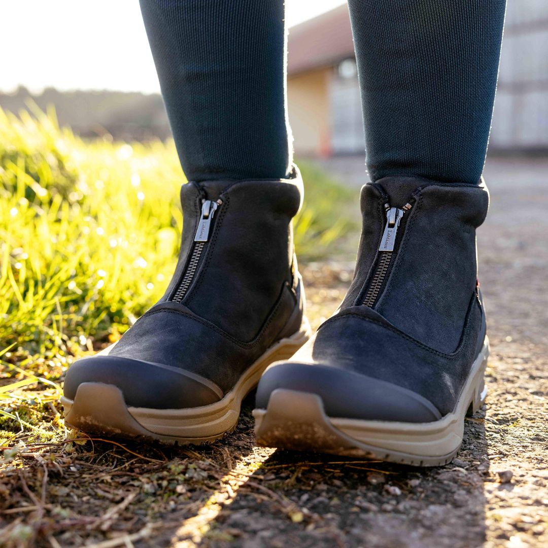 LeMieux Trex Waterproof Zip Boots = Black | Malvern Saddlery