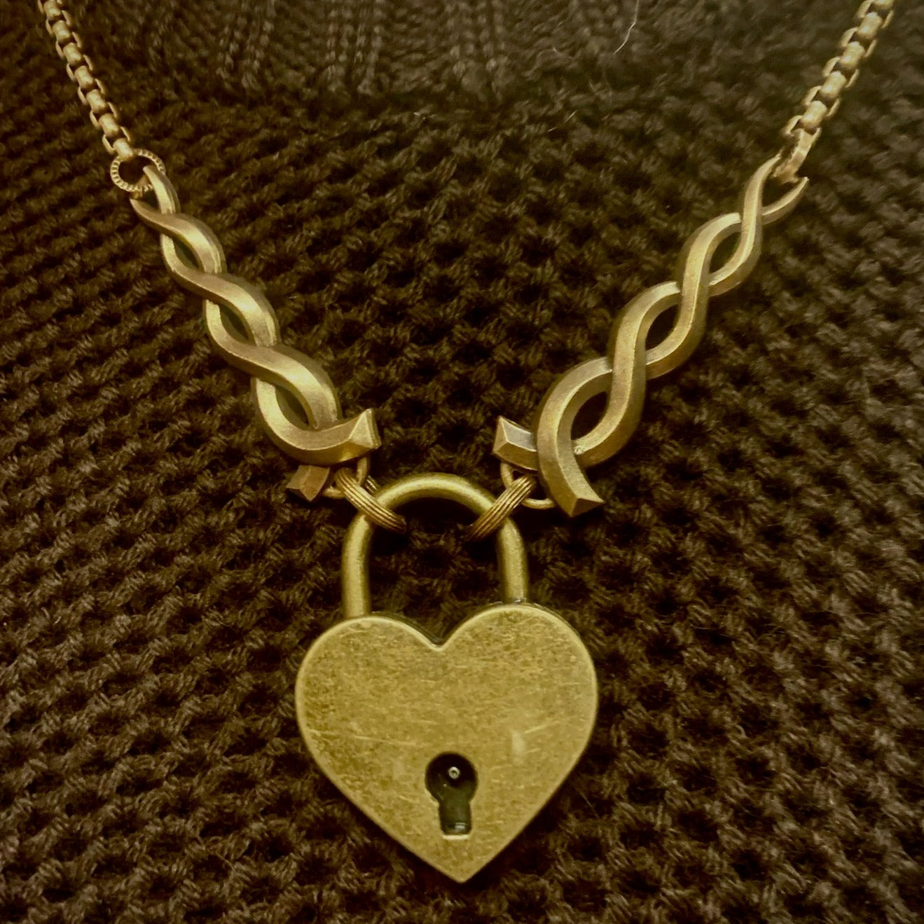 Mark Edge Heart Lock Necklace - ecovintage | Malvern Saddlery