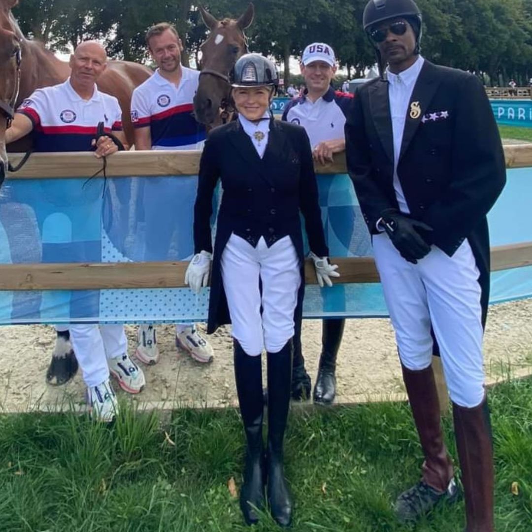 Martha Stewart styled by Malvern Saddlery, with Snoop Dogg and McClain Ward horses & team | Malvern Saddlery