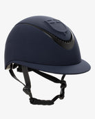 Equestro Meteor Wide Brim Equestrian Helmet - Navy; on white background | Malvern Saddlery