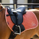 LeMieux Mini Suede Close Contact Saddle Pad - Apricot | Malvern Saddlery