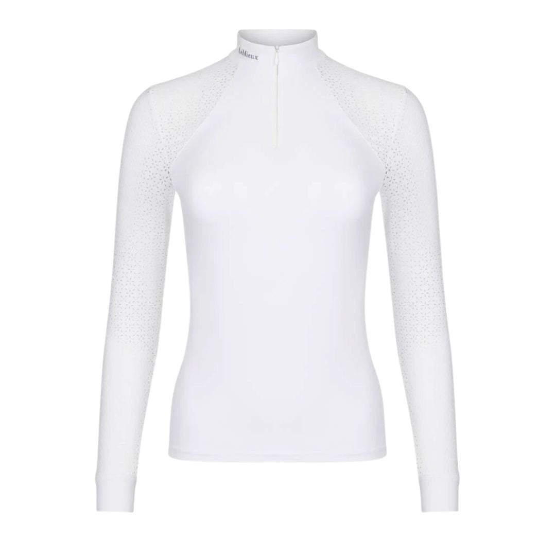 LeMieux Olivia Long Sleeve Show Shirt - White | Malvern Saddlery